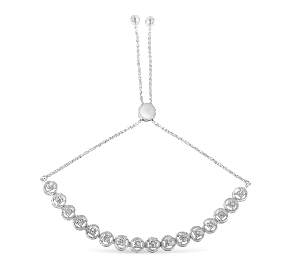 Image 948798_ALTMORE3.jpg, Product 948-798 / Price $549.00, Sterling Silver Diamond Bolo Bracelet (0.1 cttw, I-J Color, I3 Clarity) from Haus of Brilliance on TSC.ca's Jewellery department