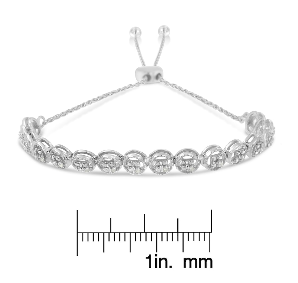 Image 948798_ALTMORE5.jpg, Product 948-798 / Price $549.00, Sterling Silver Diamond Bolo Bracelet (0.1 cttw, I-J Color, I3 Clarity) from Haus of Brilliance on TSC.ca's Jewellery department