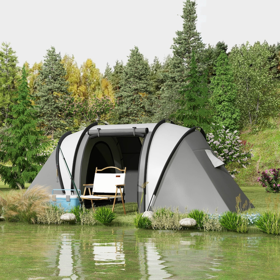 Image 952707_ALTMORE1.jpg, Product 952-707 / Price $179.99, Outsunny Camping Tent with 2 Bedrooms and Living Area, 3000mm Waterproof from Outsunny on TSC.ca's Health & Fitness department