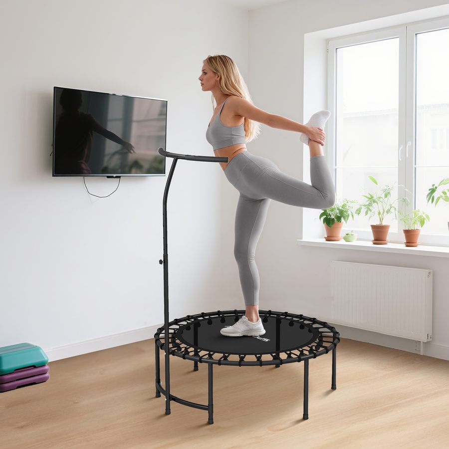 Image 952717_ALTMORE7.jpg, Product 952-717 / Price $74.99, Soozier 40" Rebounder Trampoline for Adult with Adjustable Handle, Black from Soozier on TSC.ca's Health & Fitness department