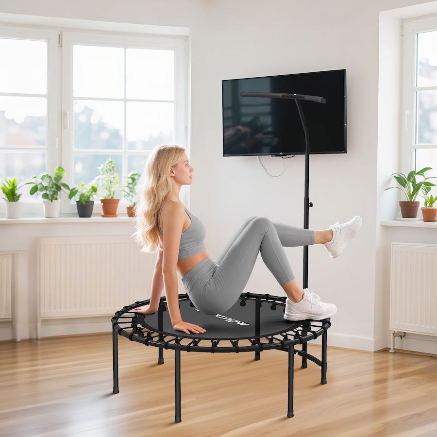 Image 952717_ALTMORE8.jpg, Product 952-717 / Price $74.99, Soozier 40" Rebounder Trampoline for Adult with Adjustable Handle, Black from Soozier on TSC.ca's Health & Fitness department