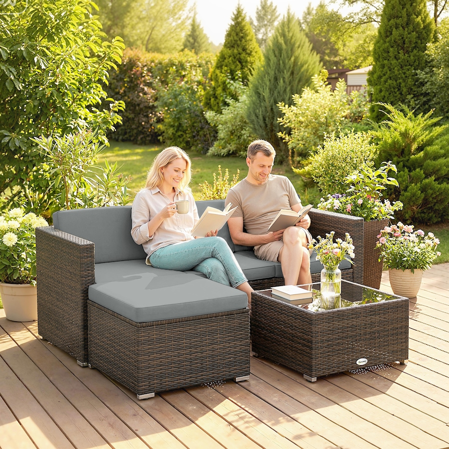 Image 952725_ALTMORE8.jpg, Product 952-725 / Price $484.99, Outsunny 3 Pieces Patio Furniture Set with Cushions, Corner Sofa Set from Outsunny on TSC.ca's Home & Garden department