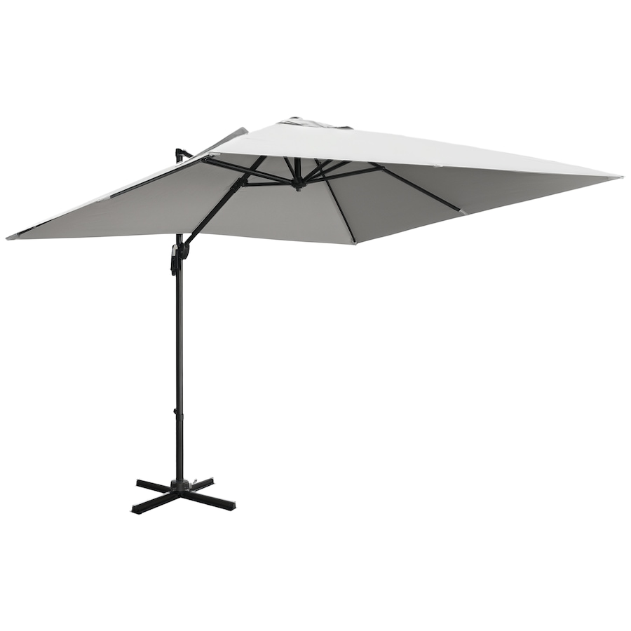 Image 952729.png, Product 952-729 / Price $209.99, Outsunny Cantilever Patio Umbrella with Base, Crank Handle, 360° Rotation from Outsunny on TSC.ca's Home & Garden department