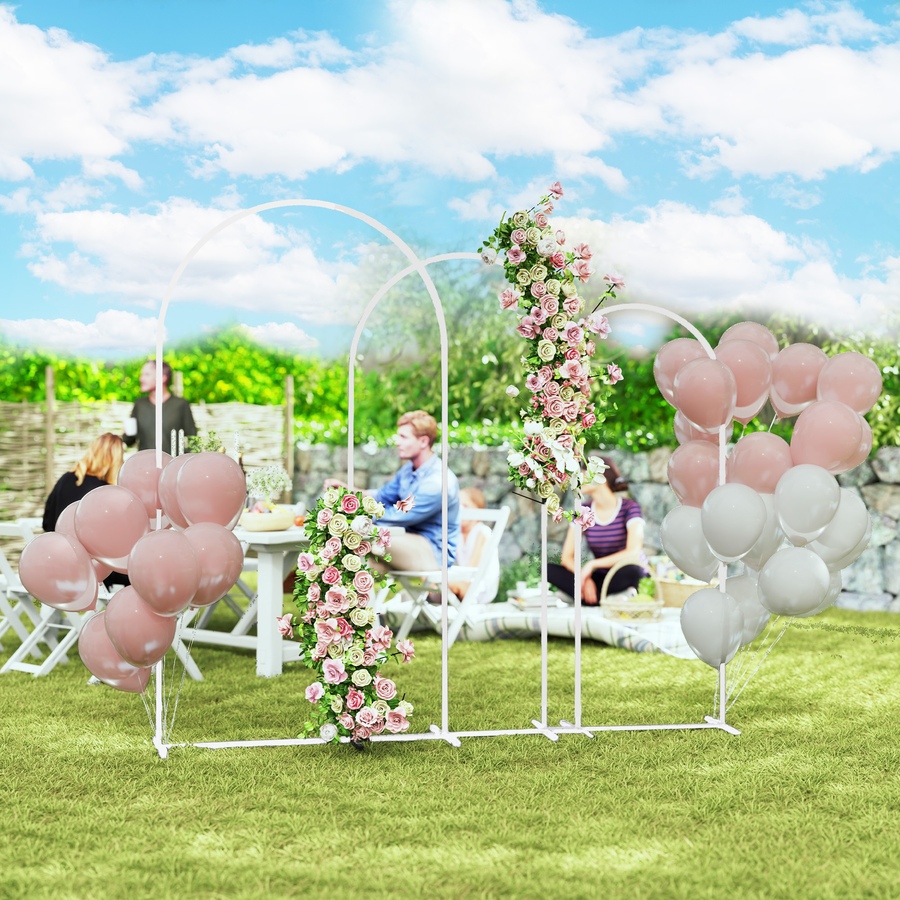 Image 952753_ALTMORE1.jpg, Product 952-753 / Price $99.99, Outsunny 7/6.5/6 ft Wedding Arch Set Backdrop Stand for Birthday Party from Outsunny on TSC.ca's Home & Garden department