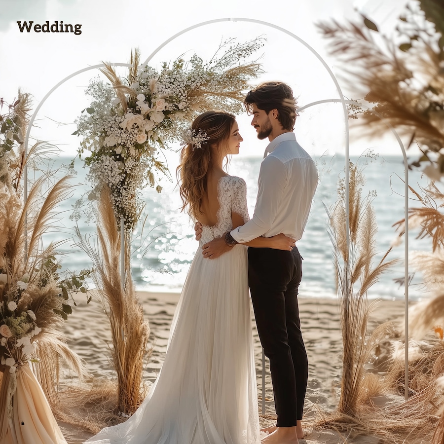 Image 952753_ALTMORE5.jpg, Product 952-753 / Price $99.99, Outsunny 7/6.5/6 ft Wedding Arch Set Backdrop Stand for Birthday Party from Outsunny on TSC.ca's Home & Garden department