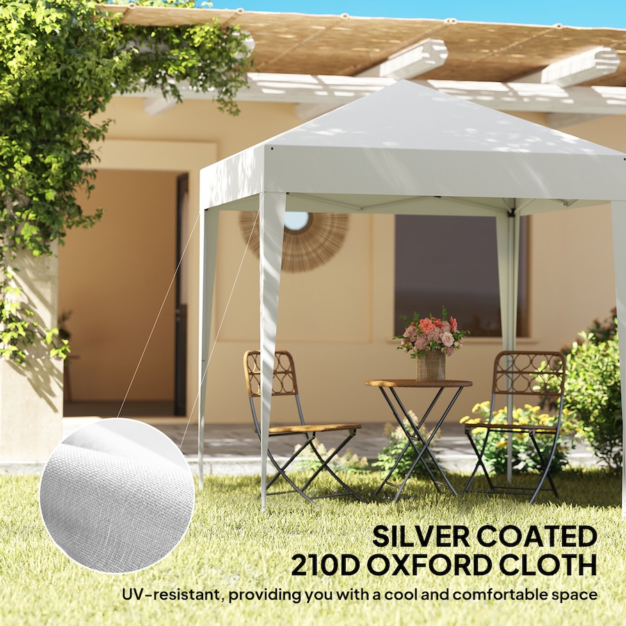 Image 952763_ALTMORE4.jpg, Product 952-763 / Price $129.99, Outsunny 6.6'x6.6' Pop Up Canopy Tent for Outdoor, Garden, Patio, White from Outsunny on TSC.ca's Home & Garden department