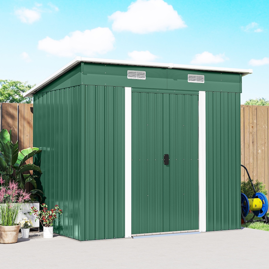 Image 952764_ALTMORE8.jpg, Product 952-764 / Price $299.99, Outsunny Outdoor Storage Shed, Garden Shed with Lockable Doors, Green from Outsunny on TSC.ca's Home & Garden department