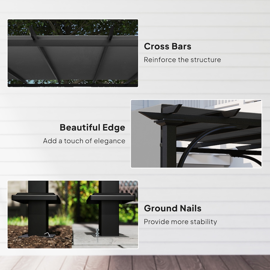 Image 952774_ALTMORE5.jpg, Product 952-774 / Price $329.99, Outsunny 10' x 10' Retractable Pergola, UPF50+ Outdoor Pergola Gazebo from Outsunny on TSC.ca's Home & Garden department