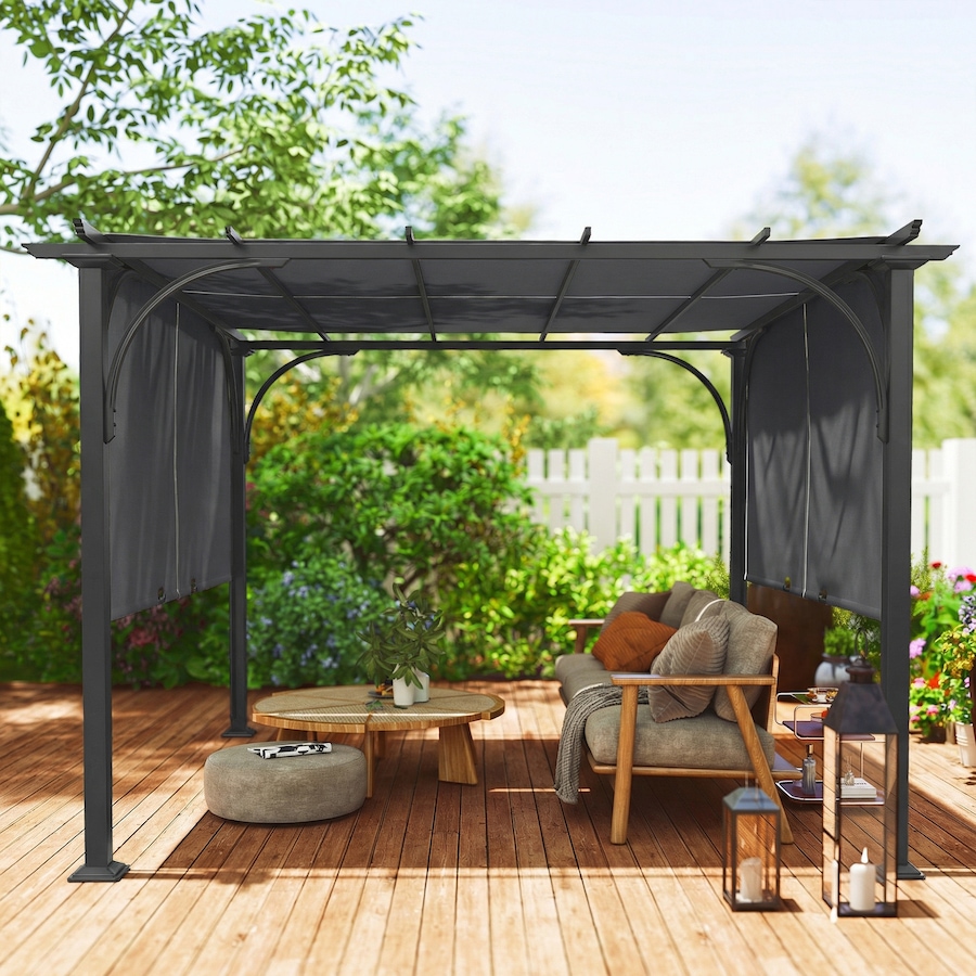 Image 952774_ALTMORE6.jpg, Product 952-774 / Price $329.99, Outsunny 10' x 10' Retractable Pergola, UPF50+ Outdoor Pergola Gazebo from Outsunny on TSC.ca's Home & Garden department