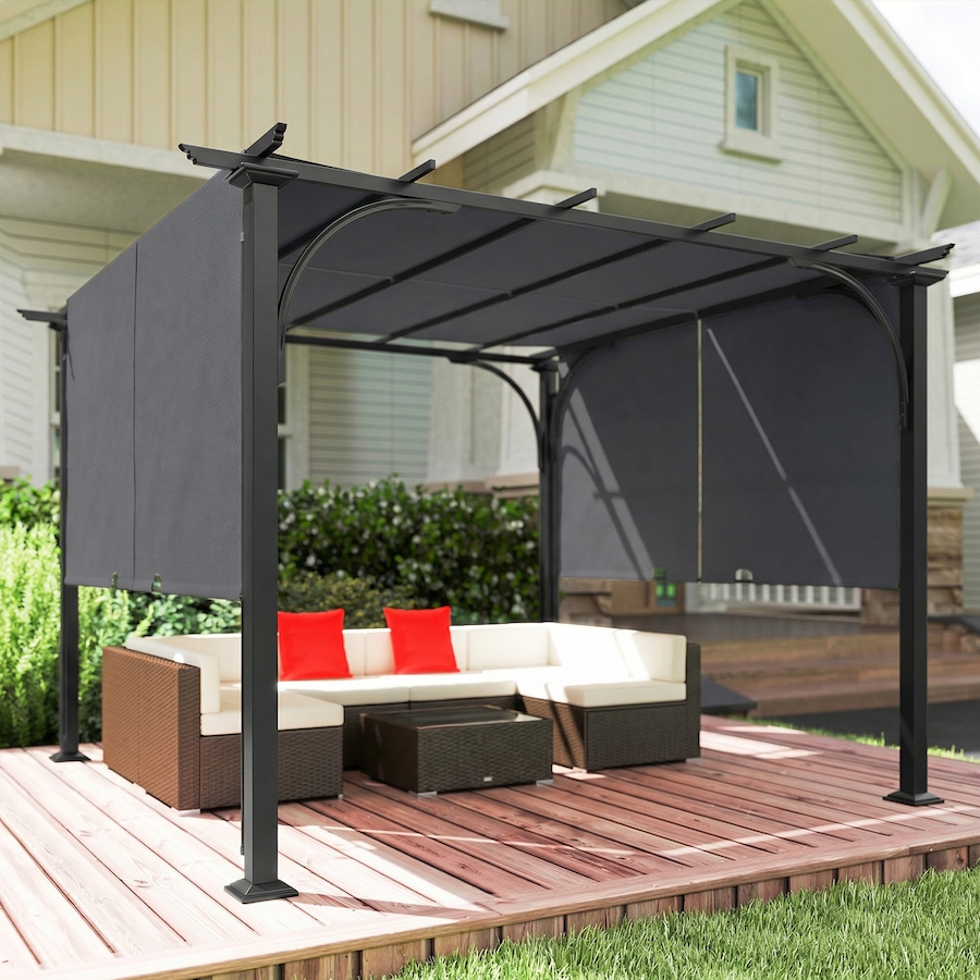 Image 952774_ALTMORE8.jpg, Product 952-774 / Price $329.99, Outsunny 10' x 10' Retractable Pergola, UPF50+ Outdoor Pergola Gazebo from Outsunny on TSC.ca's Home & Garden department