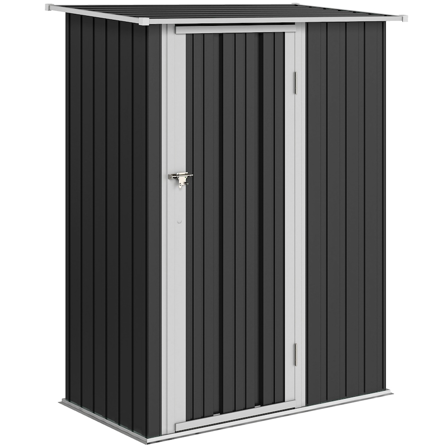 Image 952787.jpg, Product 952-787 / Price $198.99, Outsunny Garden Shed, Metal Tool Shed w/ Sloped Roof, Lockable Door, Grey from Outsunny on TSC.ca's Home & Garden department