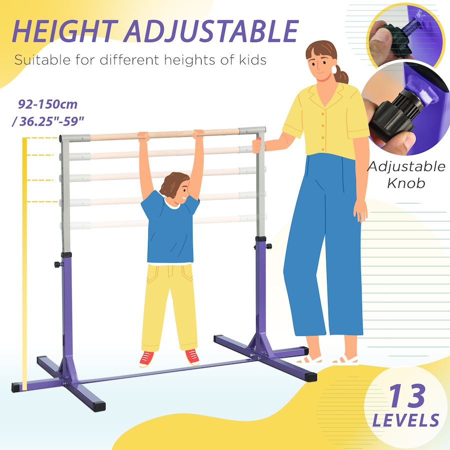 Image 952796_ALTMORE3.jpg, Product 952-796 / Price $139.99, Soozier Professional Gymnastics Bar, Toddler Home Gymnastics Equipment from Soozier on TSC.ca's Home & Garden department