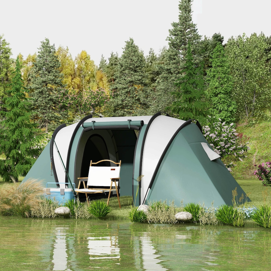 Image 952797_ALTMORE1.jpg, Product 952-797 / Price $179.99, Outsunny Camping Tent with 2 Bedrooms and Living Area, 3000mm Waterproof from Outsunny on TSC.ca's Health & Fitness department