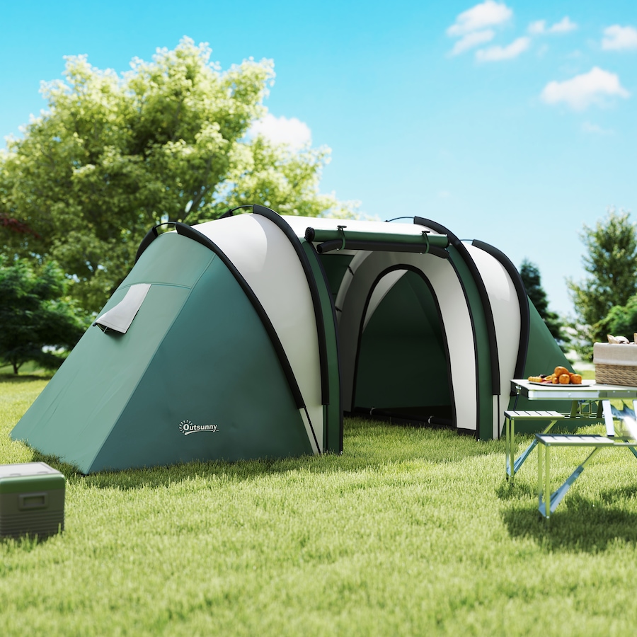 Image 952797_ALTMORE8.jpg, Product 952-797 / Price $179.99, Outsunny Camping Tent with 2 Bedrooms and Living Area, 3000mm Waterproof from Outsunny on TSC.ca's Health & Fitness department