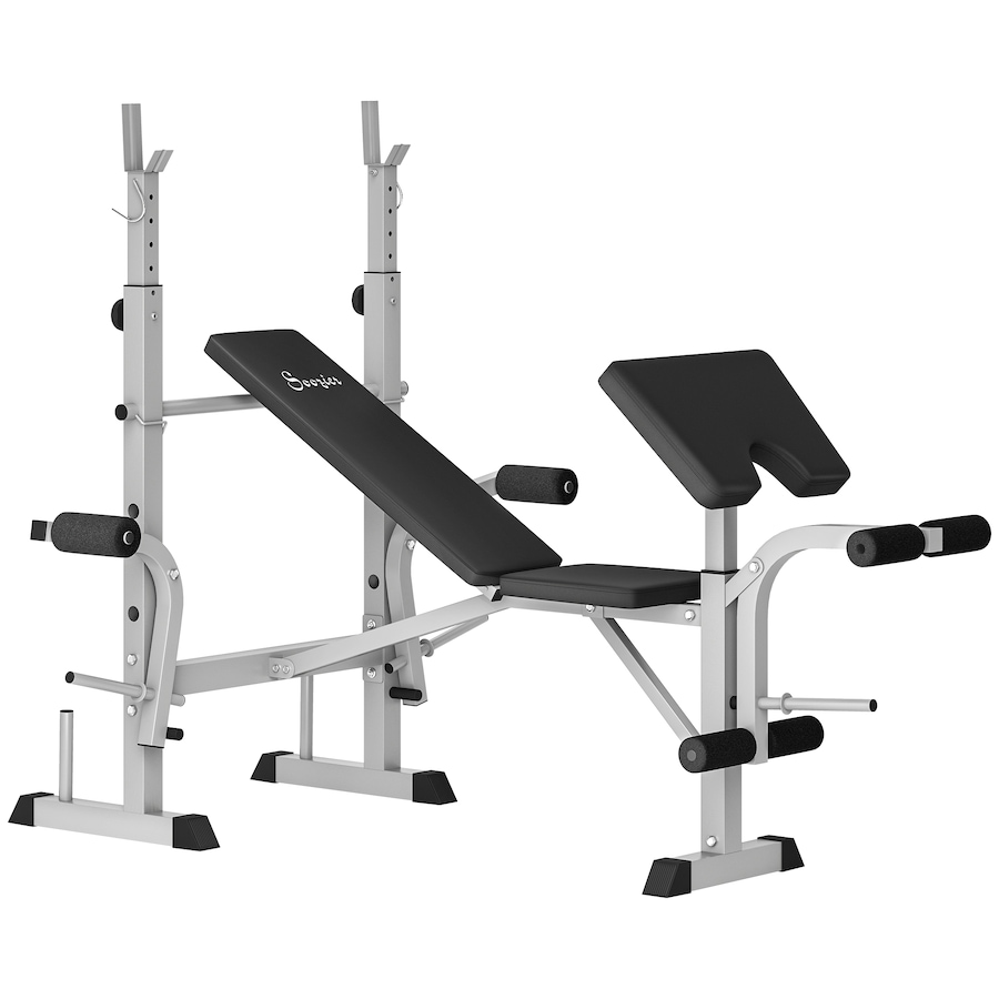 Image 952798.jpg, Product 952-798 / Price $159.99, Soozier Adjustable Weight Bench Multi-Function Bench Press Set, Grey from Soozier on TSC.ca's Health & Fitness department