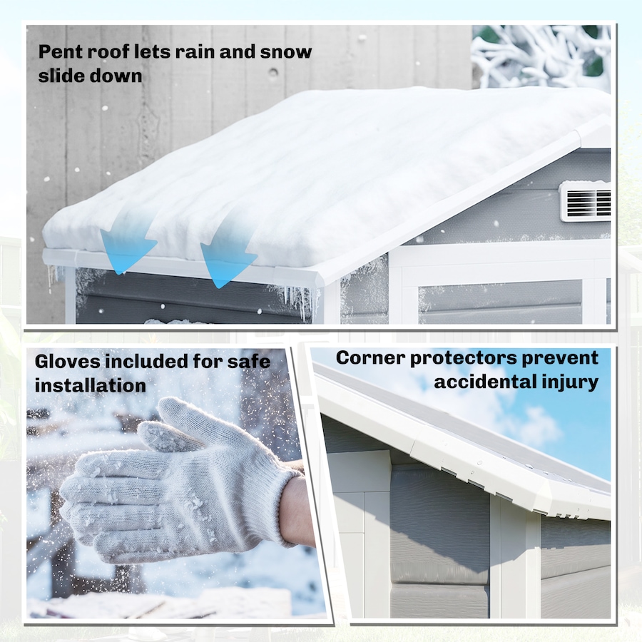 Image 952806_ALTMORE10.jpg, Product 952-806 / Price $553.98, Outsunny 6' x 4.5' Lockable Outdoor Storage Shed with Double Doors Vent from Outsunny on TSC.ca's Home & Garden department