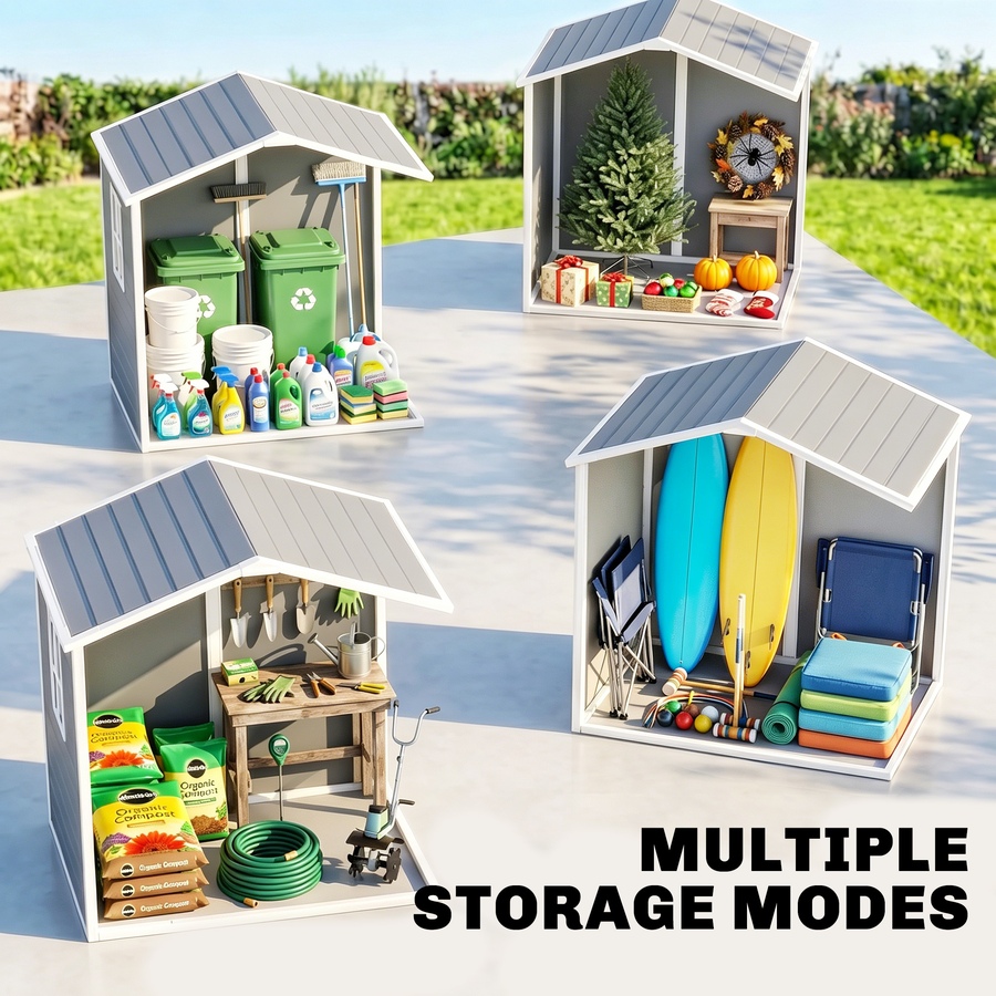 Image 952806_ALTMORE11.jpg, Product 952-806 / Price $553.98, Outsunny 6' x 4.5' Lockable Outdoor Storage Shed with Double Doors Vent from Outsunny on TSC.ca's Home & Garden department