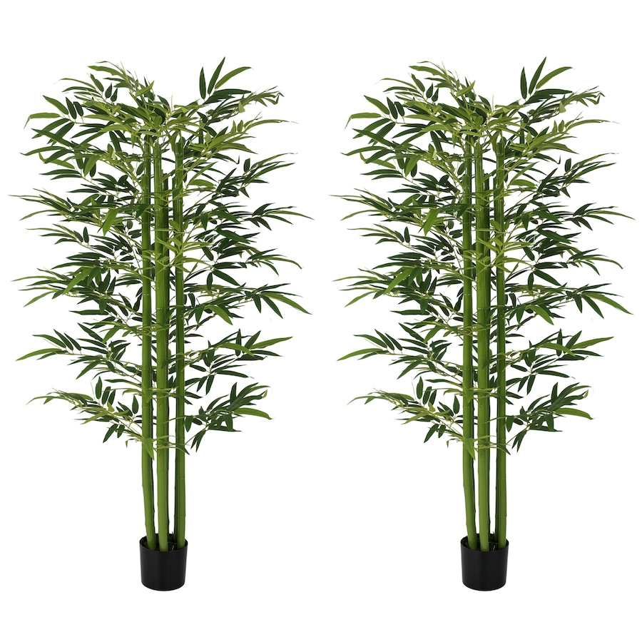 Image 952825.jpg, Product 952-825 / Price $114.99, HOMCOM Artificial Bamboo Tree with Adjustable Shape, Fake Plants, Green from HOMCOM on TSC.ca's Home & Garden department