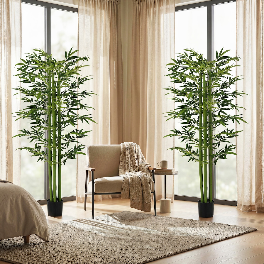 Image 952825_ALTMORE1.jpg, Product 952-825 / Price $114.99, HOMCOM Artificial Bamboo Tree with Adjustable Shape, Fake Plants, Green from HOMCOM on TSC.ca's Home & Garden department