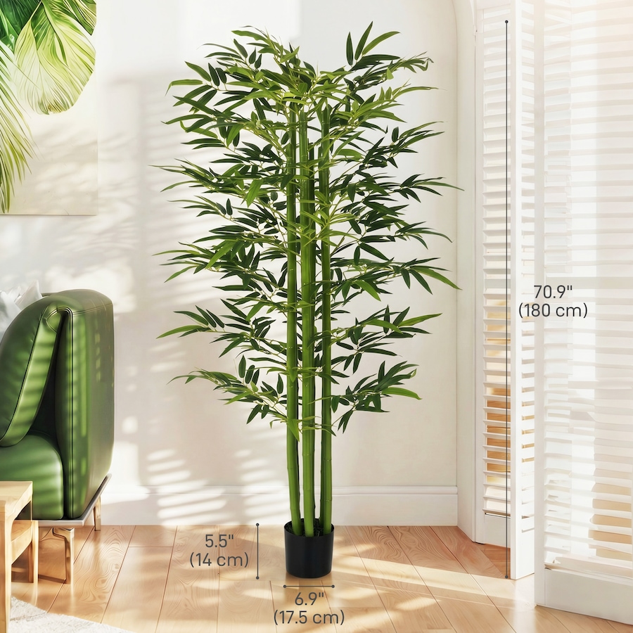 Image 952825_ALTMORE2.jpg, Product 952-825 / Price $114.99, HOMCOM Artificial Bamboo Tree with Adjustable Shape, Fake Plants, Green from HOMCOM on TSC.ca's Home & Garden department