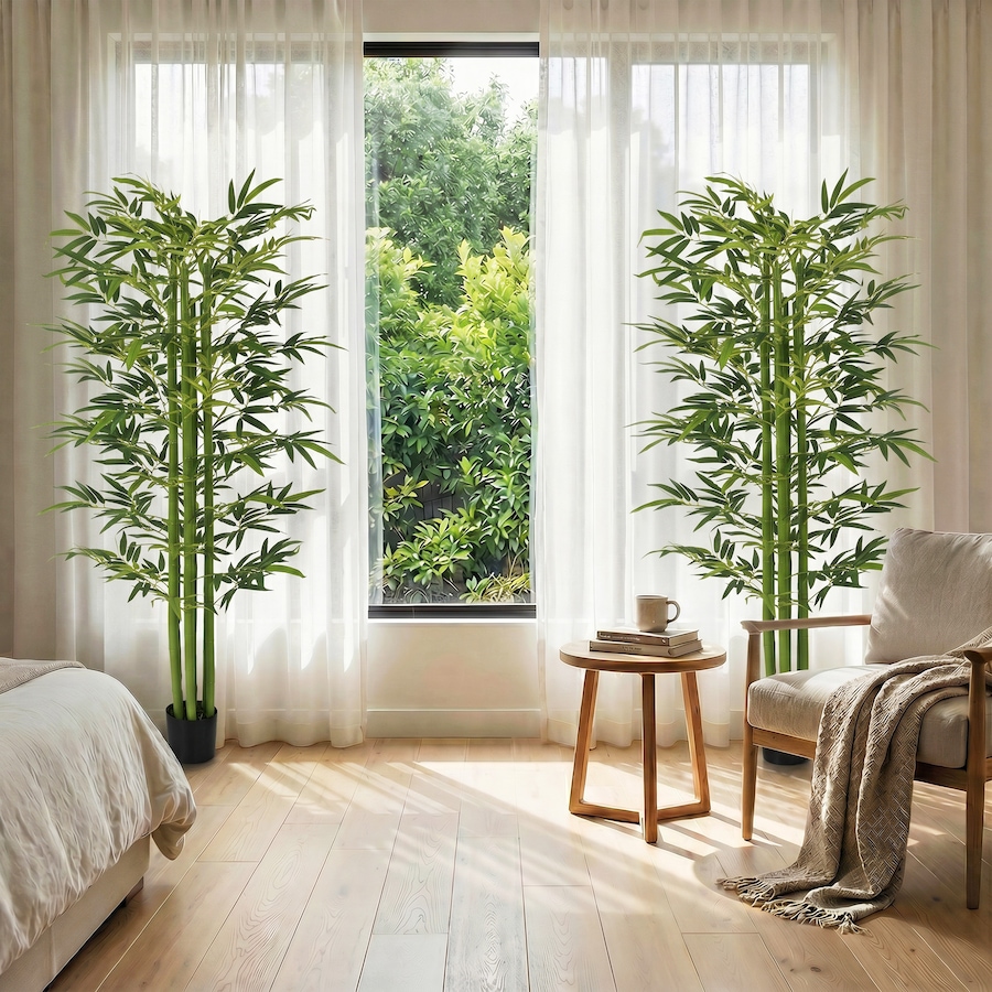 Image 952825_ALTMORE6.jpg, Product 952-825 / Price $114.99, HOMCOM Artificial Bamboo Tree with Adjustable Shape, Fake Plants, Green from HOMCOM on TSC.ca's Home & Garden department