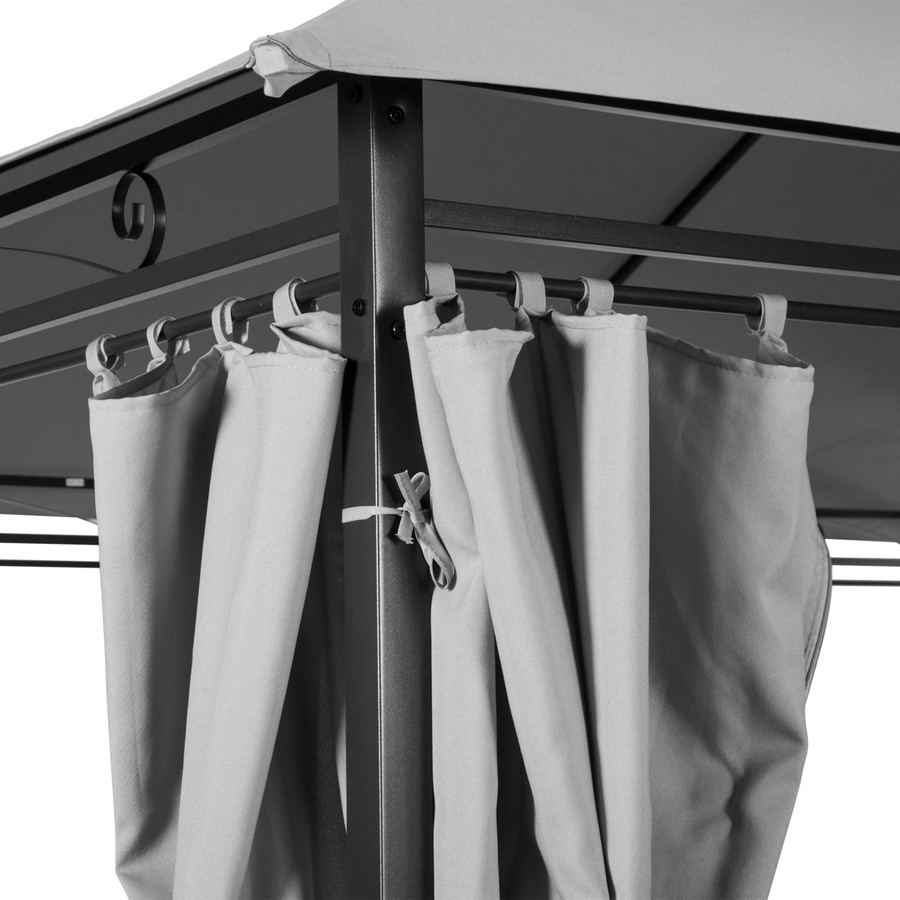 Image 952833_ALTMORE6.jpg, Product 952-833 / Price $279.99, Outsunny 10' x 13' Patio Gazebo Canopy with Curtains, Dark Grey from Outsunny on TSC.ca's Home & Garden department