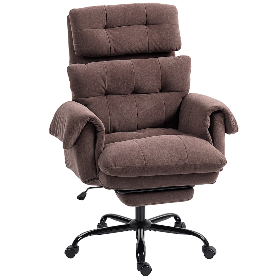Image 952842.jpg, Product 952-842 / Price $226.59, HOMCOM Ergonomic Office Chair with Footrest, Desk Chair, Coffee from HOMCOM on TSC.ca's Home & Garden department