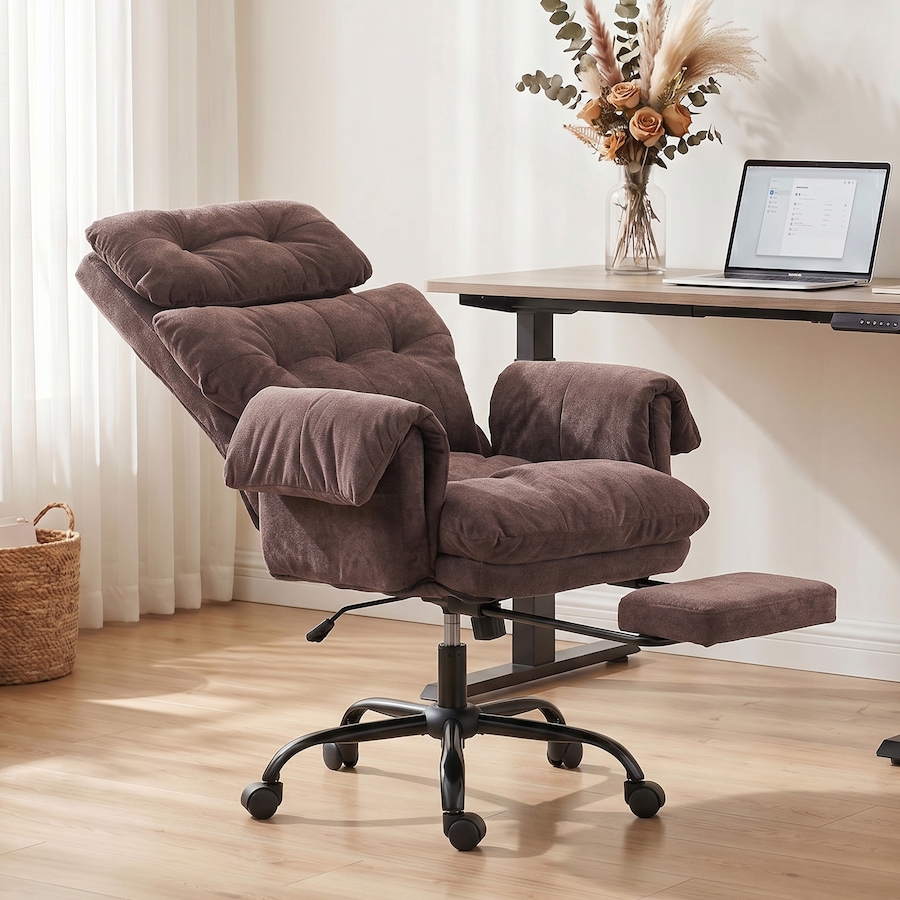 Image 952842_ALTMORE10.jpg, Product 952-842 / Price $226.59, HOMCOM Ergonomic Office Chair with Footrest, Desk Chair, Coffee from HOMCOM on TSC.ca's Home & Garden department