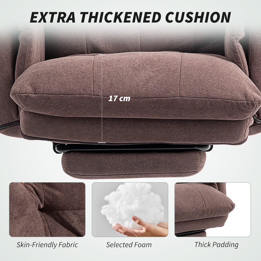 Image 952842_ALTMORE5.jpg, Product 952-842 / Price $226.59, HOMCOM Ergonomic Office Chair with Footrest, Desk Chair, Coffee from HOMCOM on TSC.ca's Home & Garden department