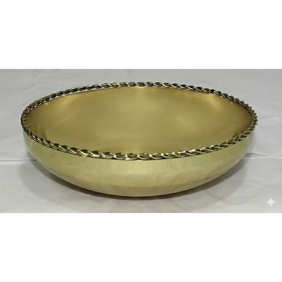 Image 952858.jpg, Product 952-858 / Price $25.00, Rope‑Detail Accent Bowl – Elegant Serveware Piece from Elegance Tableware on TSC.ca's Kitchen department