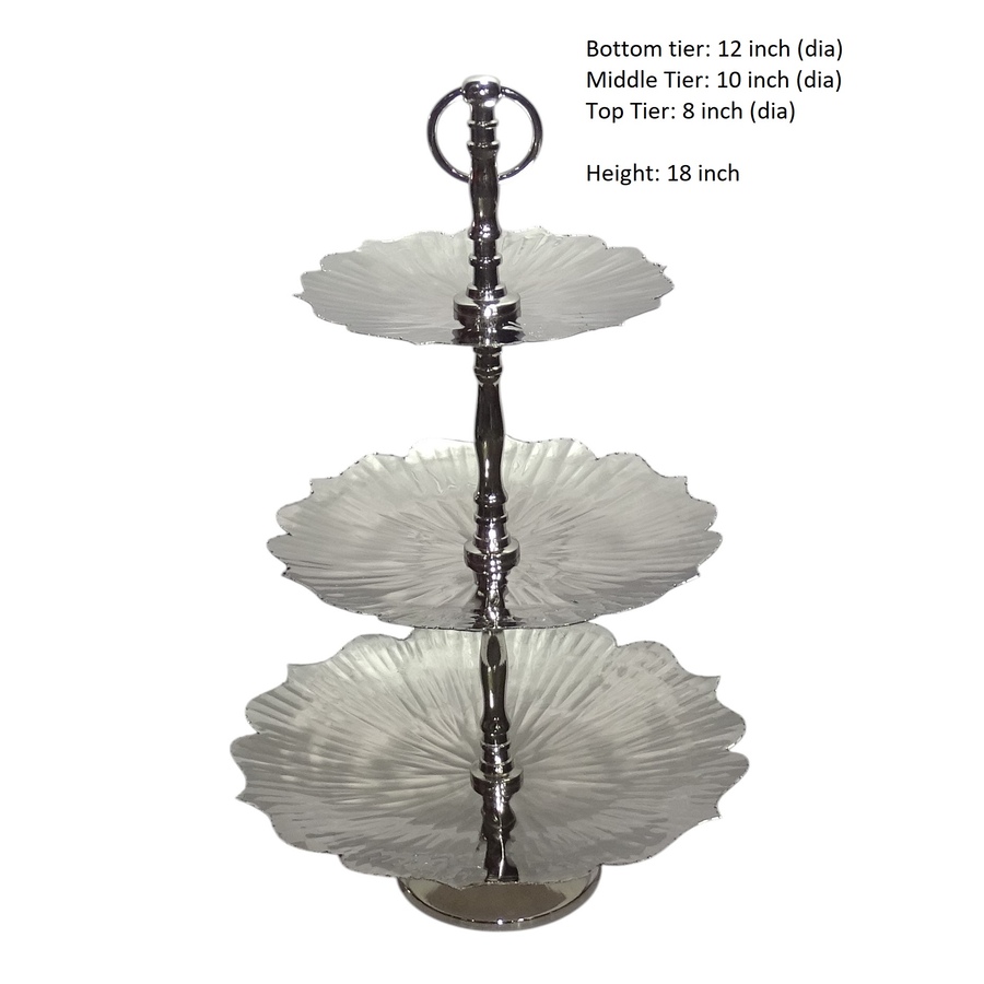 Image 952892_ALTMORE1.jpg, Product 952-892 / Price $140.00, 3‑Tier Cake Stand – Elegant Tiered Dessert Display for Cakes, Pastries, Fruit & Buffet Presentations from Elegance Tableware on TSC.ca's Kitchen department