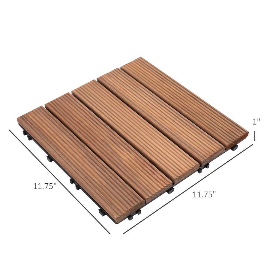 Image 952908_ALTMORE2.jpg, Product 952-908 / Price $129.99, Outsunny Wood Interlocking Deck Tiles, 27 Pcs Outdoor Flooring Tiles from Outsunny on TSC.ca's department