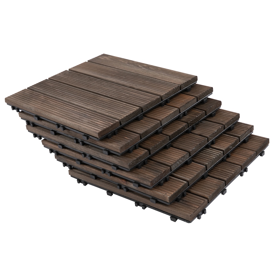 Image 952908_ST02.jpg, Product 952-908 / Price $129.99, Outsunny Wood Interlocking Deck Tiles, 27 Pcs Outdoor Flooring Tiles from Outsunny on TSC.ca's department
