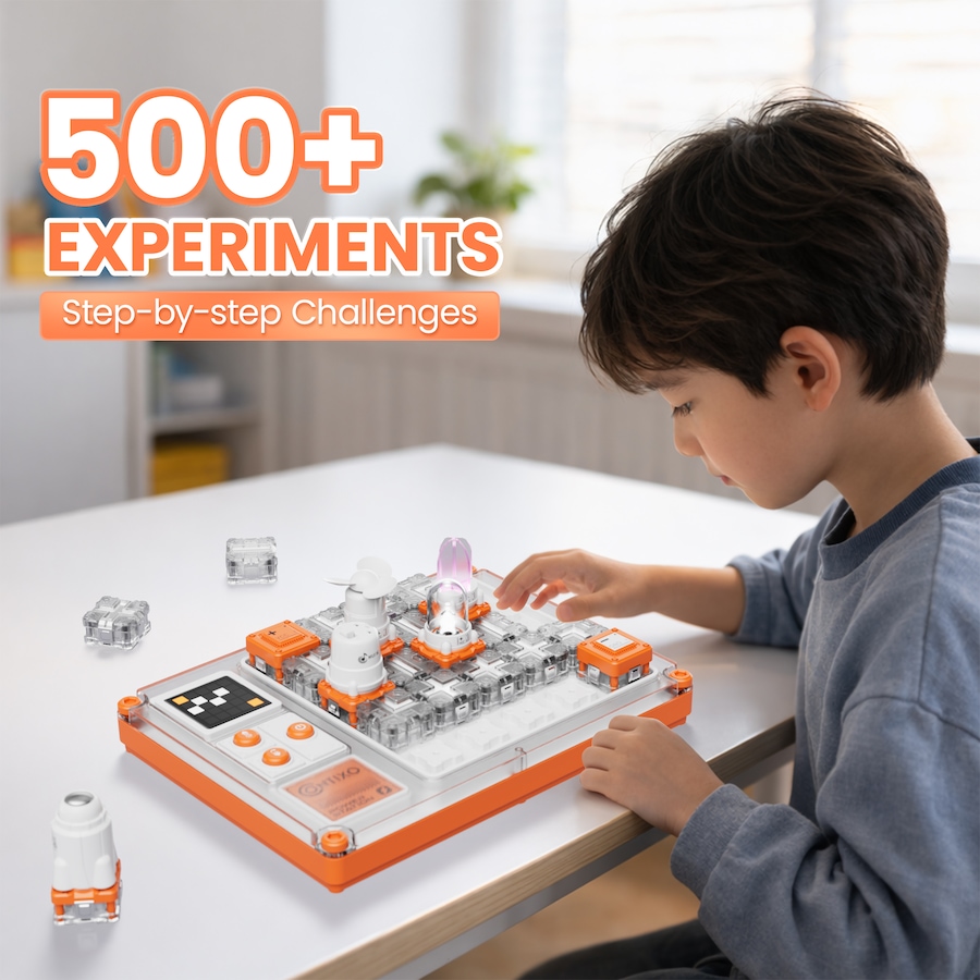 Image 952912_ALTMORE4.jpg, Product 952-912 / Price $84.99, Contixo CB1 Kids Circuit Building Kit with 500+ STEM Experiments & Snap-Together Electronics from Contixo on TSC.ca's Toys & Hobbies department