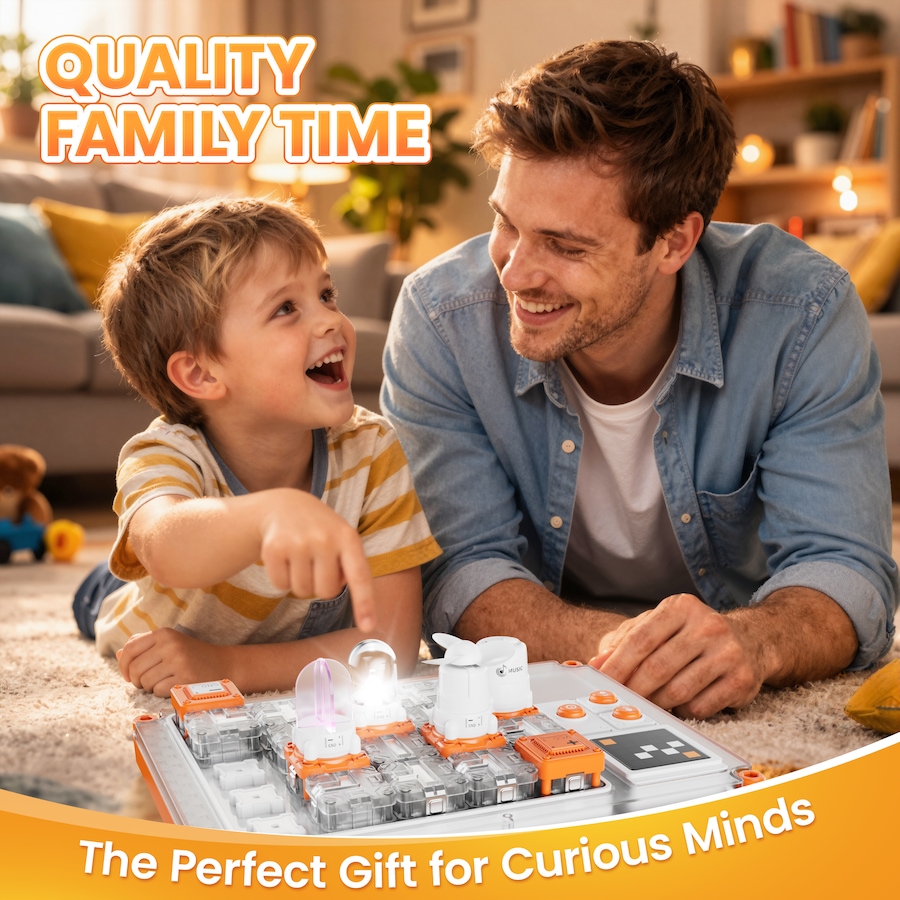 Image 952912_ALTMORE6.jpg, Product 952-912 / Price $84.99, Contixo CB1 Kids Circuit Building Kit with 500+ STEM Experiments & Snap-Together Electronics from Contixo on TSC.ca's Toys & Hobbies department