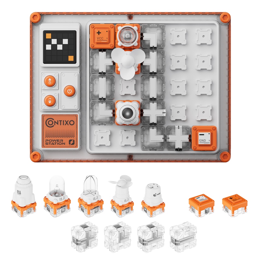 Image 952912_ALTMORE7.jpg, Product 952-912 / Price $84.99, Contixo CB1 Kids Circuit Building Kit with 500+ STEM Experiments & Snap-Together Electronics from Contixo on TSC.ca's Toys & Hobbies department