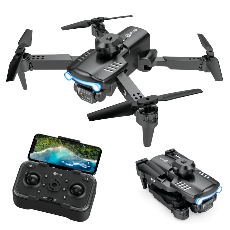 Image 952916_ALTMORE1.jpg, Product 952-916 / Price $55.99, Contixo F19 Foldable Drone with 1080P Camera, Obstacle Avoidance & Carrying Case from Contixo on TSC.ca's Toys & Hobbies department