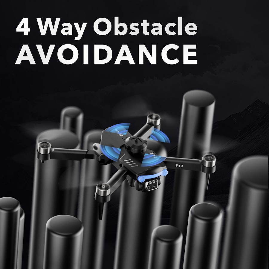 Image 952916_ALTMORE13.jpg, Product 952-916 / Price $55.99, Contixo F19 Foldable Drone with 1080P Camera, Obstacle Avoidance & Carrying Case from Contixo on TSC.ca's Toys & Hobbies department