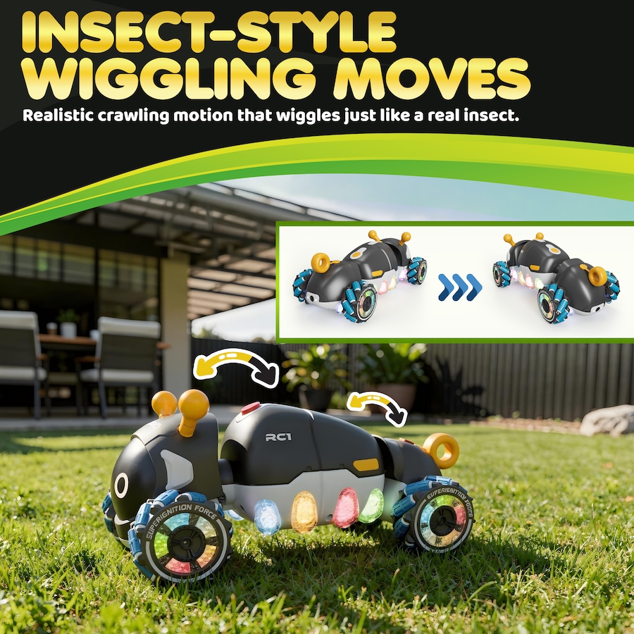 Image 952917_ALTMORE1.jpg, Product 952-917 / Price $70.99, Contixo RC1 Mech Stunt Caterpillar RC Car with 360° Spins, LED Lights & Mist Spray from Contixo on TSC.ca's Toys & Hobbies department