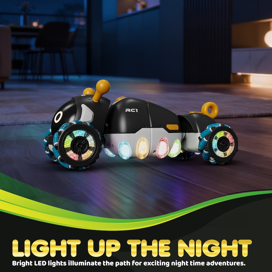 Image 952917_ALTMORE2.jpg, Product 952-917 / Price $70.99, Contixo RC1 Mech Stunt Caterpillar RC Car with 360° Spins, LED Lights & Mist Spray from Contixo on TSC.ca's Toys & Hobbies department