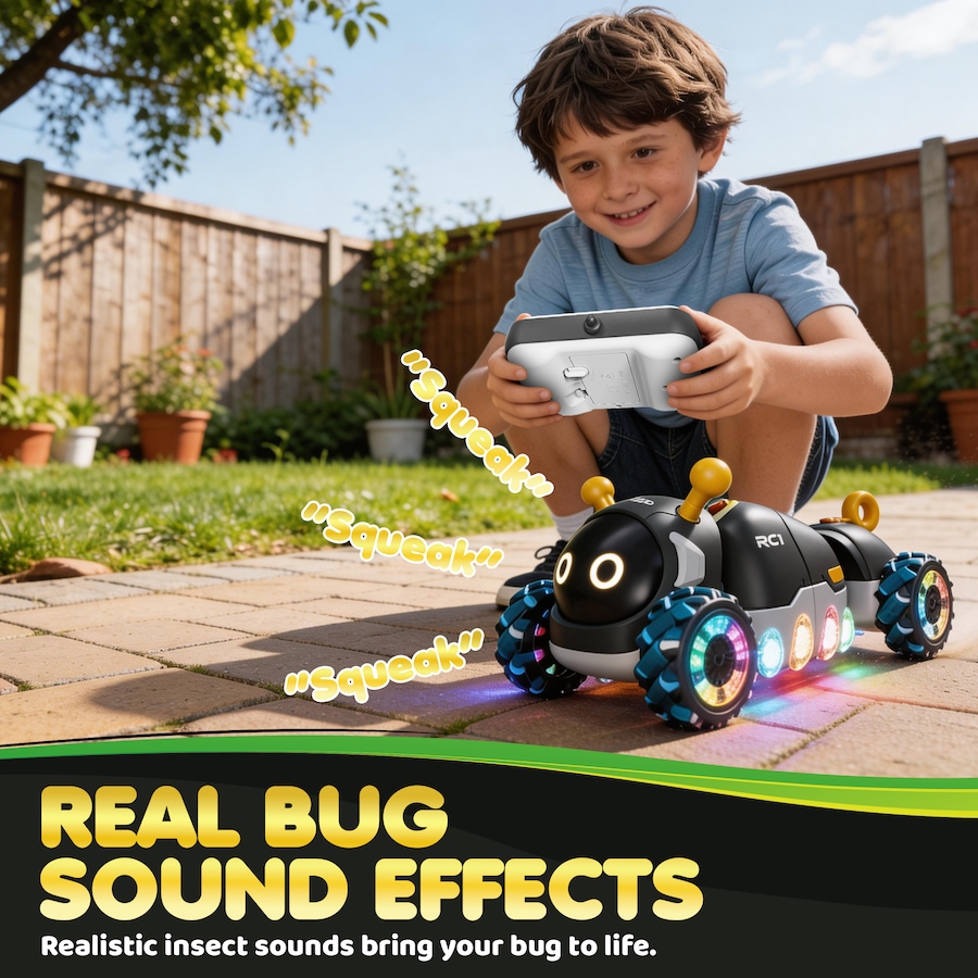 Image 952917_ALTMORE4.jpg, Product 952-917 / Price $70.99, Contixo RC1 Mech Stunt Caterpillar RC Car with 360° Spins, LED Lights & Mist Spray from Contixo on TSC.ca's Toys & Hobbies department