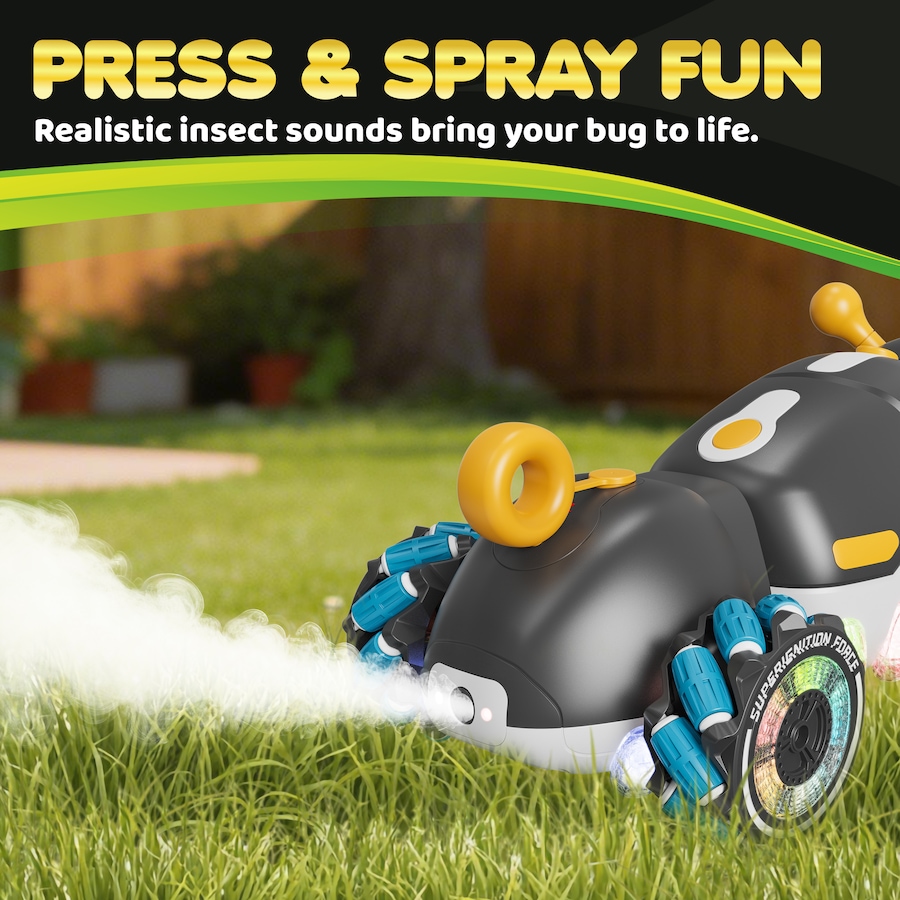 Image 952917_ALTMORE5.jpg, Product 952-917 / Price $70.99, Contixo RC1 Mech Stunt Caterpillar RC Car with 360° Spins, LED Lights & Mist Spray from Contixo on TSC.ca's Toys & Hobbies department