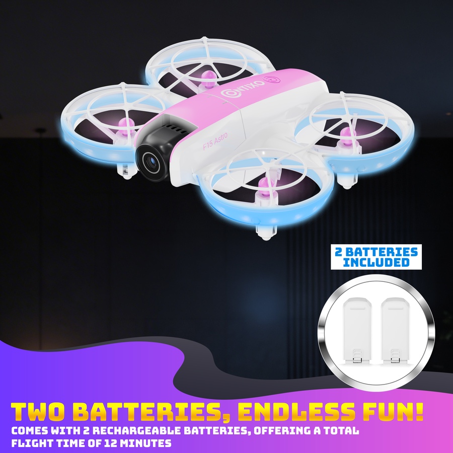 Image 952919_ALTMORE5.jpg, Product 952-919 / Price $79.99, Contixo F15 Astro Mini Drone with 2.4" Screen Controller, Dual Camera & 2 Batteries from Contixo on TSC.ca's Toys & Hobbies department