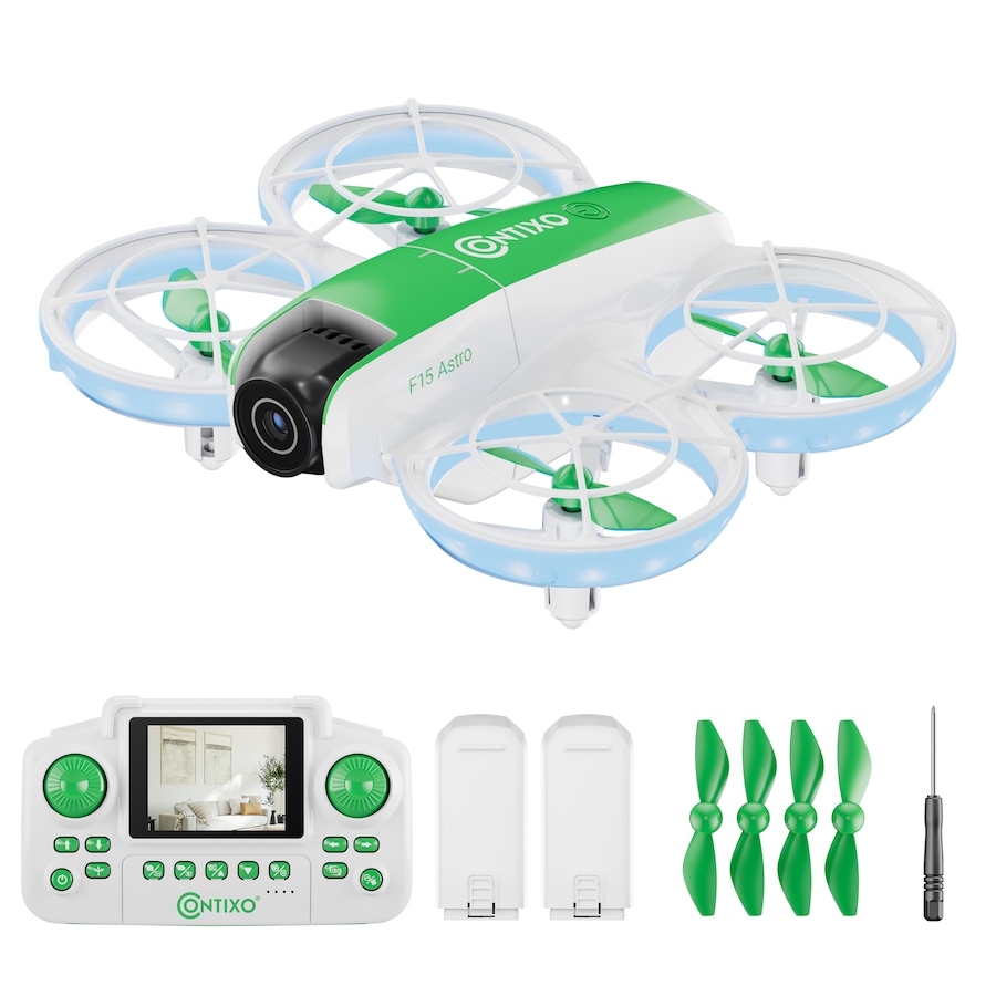 Image 952921.jpg, Product 952-921 / Price $79.99, Contixo F15 Astro Mini Drone with 2.4" Screen Controller, Dual Camera & 2 Batteries from Contixo on TSC.ca's Toys & Hobbies department