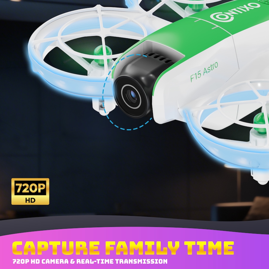 Image 952921_ALTMORE7.jpg, Product 952-921 / Price $79.99, Contixo F15 Astro Mini Drone with 2.4" Screen Controller, Dual Camera & 2 Batteries from Contixo on TSC.ca's Toys & Hobbies department