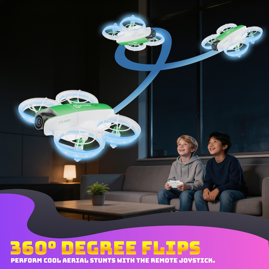 Image 952921_ALTMORE8.jpg, Product 952-921 / Price $79.99, Contixo F15 Astro Mini Drone with 2.4" Screen Controller, Dual Camera & 2 Batteries from Contixo on TSC.ca's Toys & Hobbies department