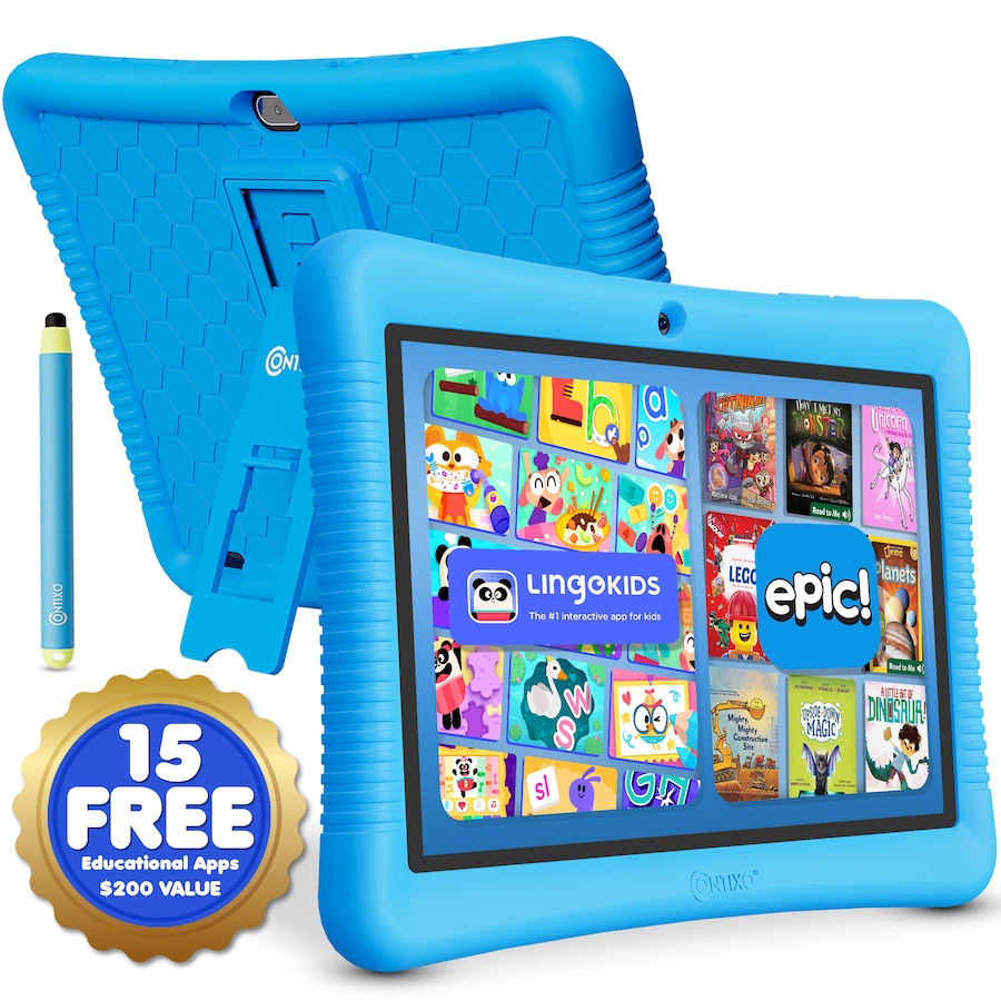 Image 952922.jpg, Product 952-922 / Price $136.99, Contixo K102 Kids Tablet 10" HD Android Tablet with 32GB Storage, Parental Controls & Kid-Proof Case from Contixo on TSC.ca's Electronics department
