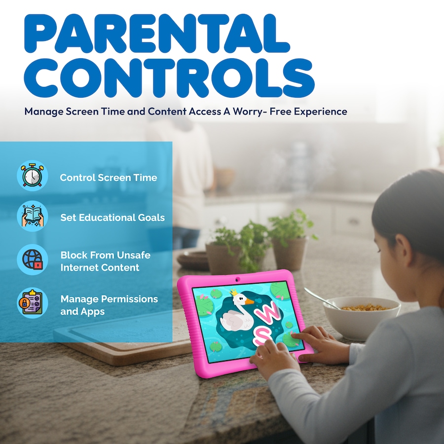 Image 952923_ALTMORE8.jpg, Product 952-923 / Price $136.99, Contixo K102 Kids Tablet 10" HD Android Tablet with 32GB Storage, Parental Controls & Kid-Proof Case from Contixo on TSC.ca's Electronics department