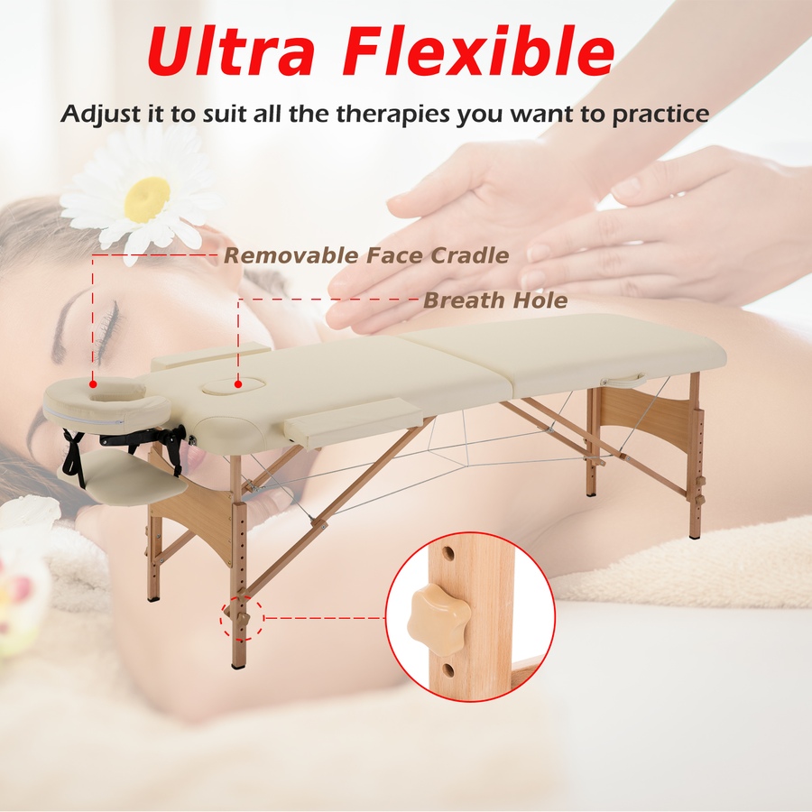 Image 952942_ALTMORE14.jpg, Product 952-942 / Price $149.99 - $154.99, HOMCOM Portable Folding Massage Table, Facial Couch Bed from HOMCOM on TSC.ca's Health & Fitness department