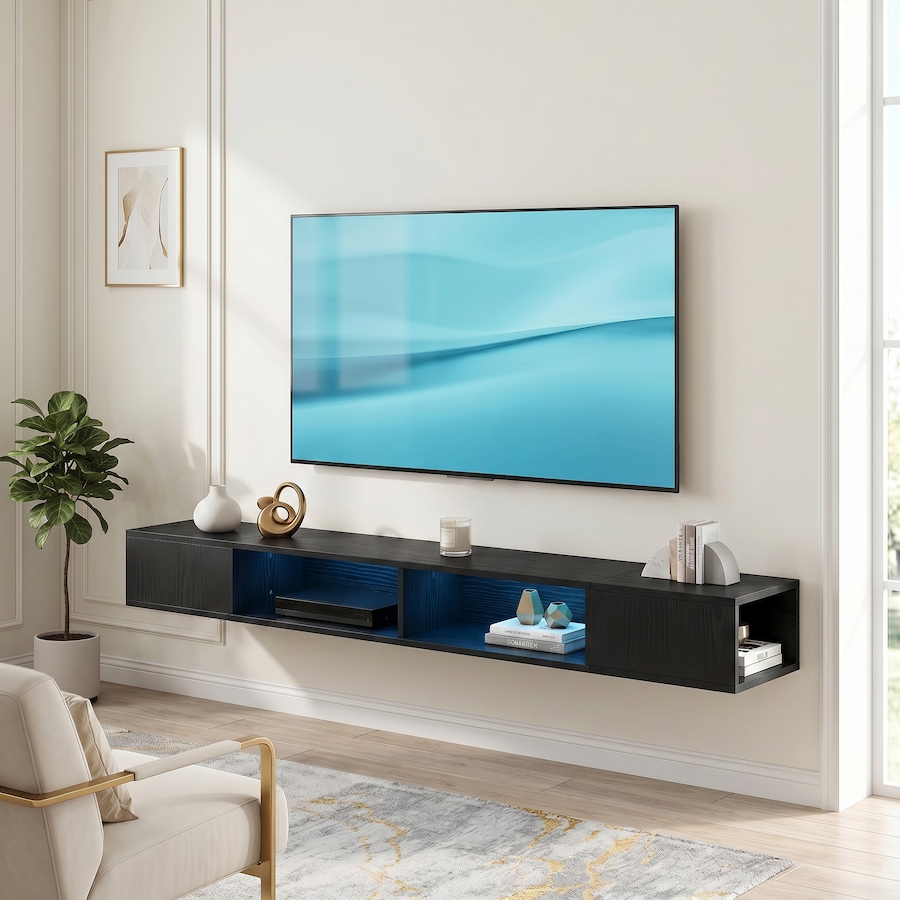 Image 952948_ALTMORE1.jpg, Product 952-948 / Price $109.99 - $114.99, HOMCOM TV Stand, Modern Entertainment Center with RGB LED Lights from HOMCOM on TSC.ca's Home & Garden department